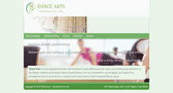 Desktop Screenshot of danceartspilates.com